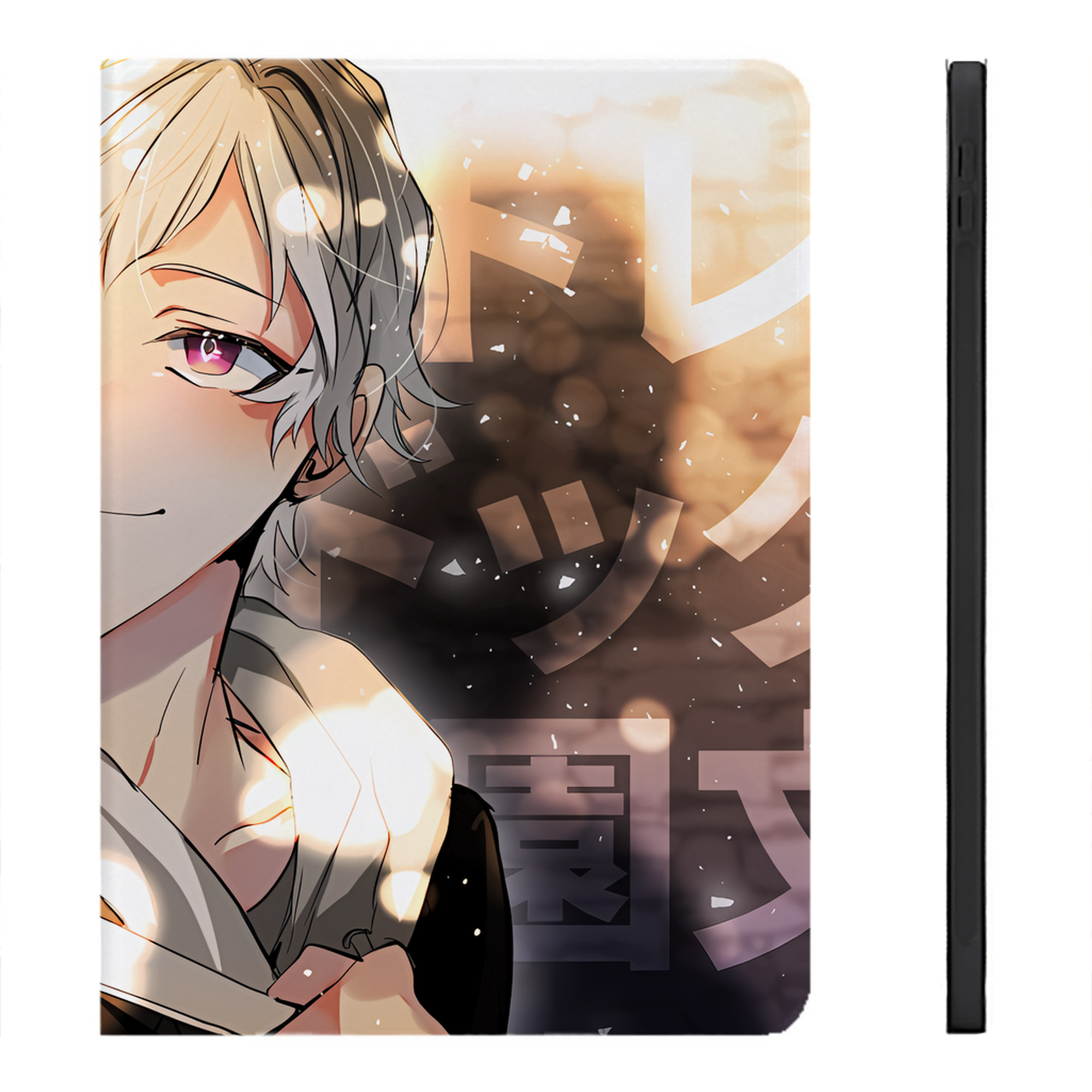 （画像用） 文豪ストレイドッグス Bungo Stray Dogs IPadケース ペンホルダー付き ブックスタイルデザイン